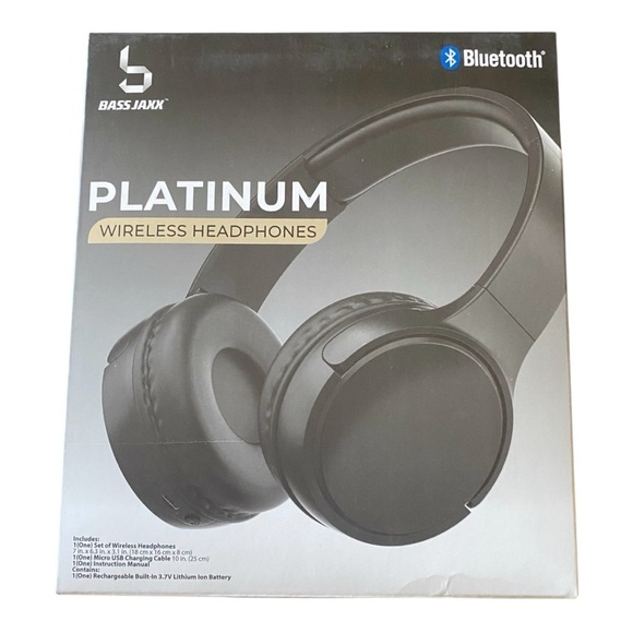 NWT-BASS JAXX-PLATINUM WIRELESS HEADPHONES - Picture 1 of 6